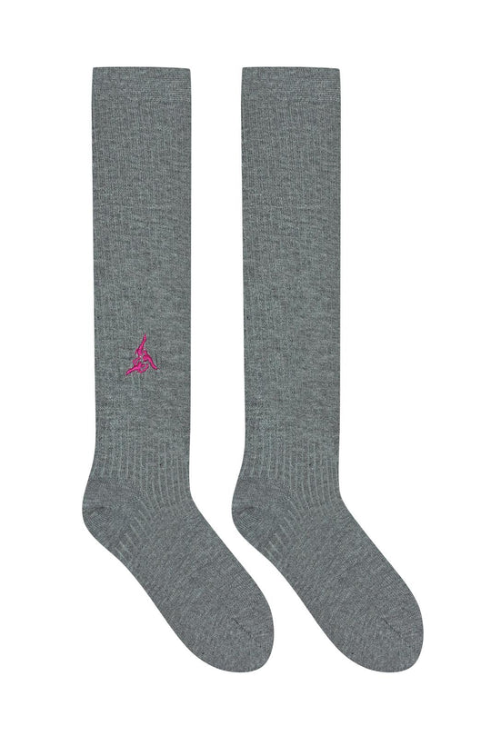 Kids knee socks Little Bloom grey